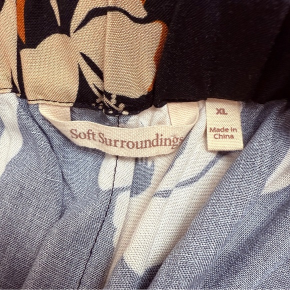 NEW Soft Surroundings Melita Wide Leg Floral Pants‎ Women’s Size XL 2FZ4090901 - Picture 4 of 11